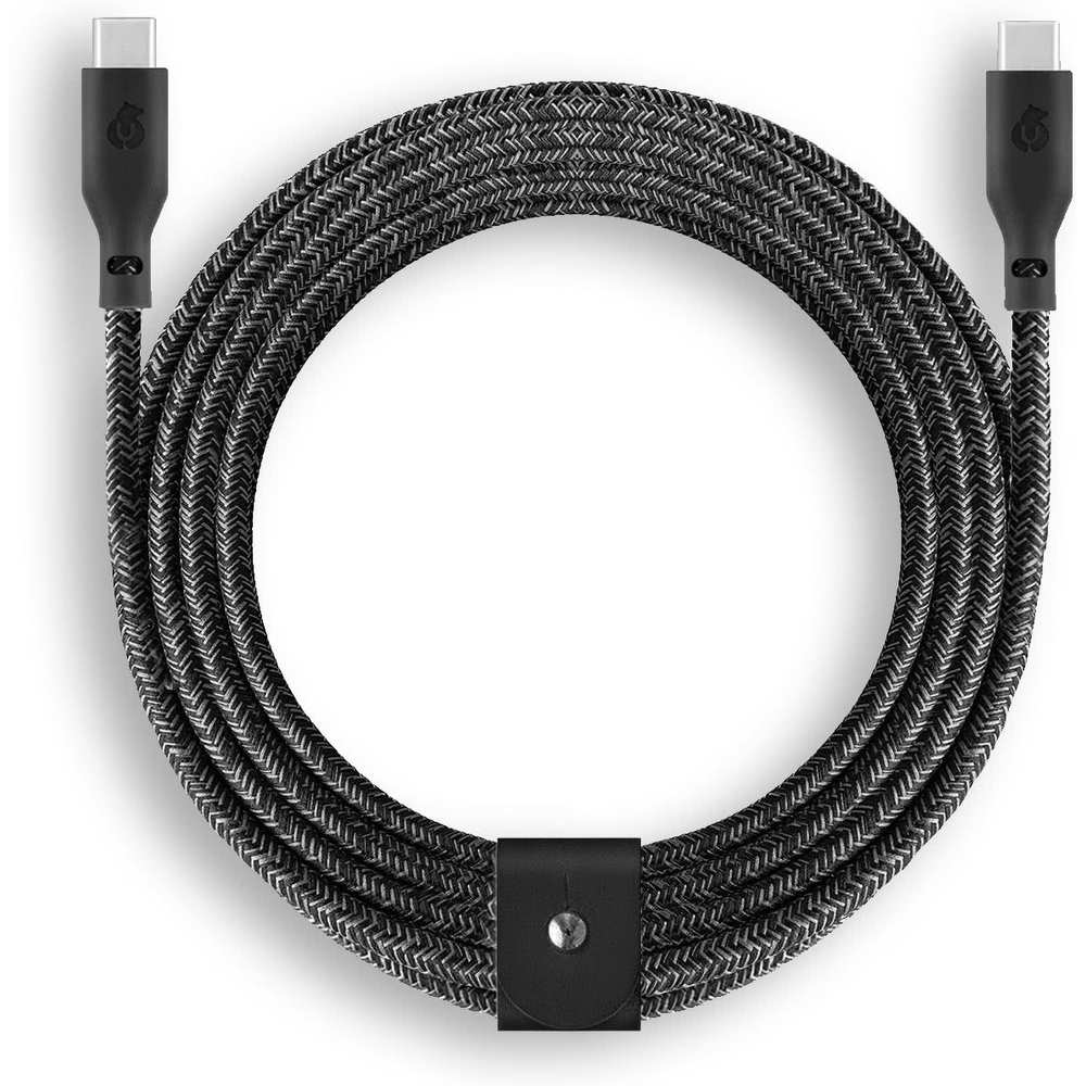 DC18BL24TR-CC кабель зарядный uBear Trend Cable USB-C/USB-C 2.4м, 140W, цвет черный